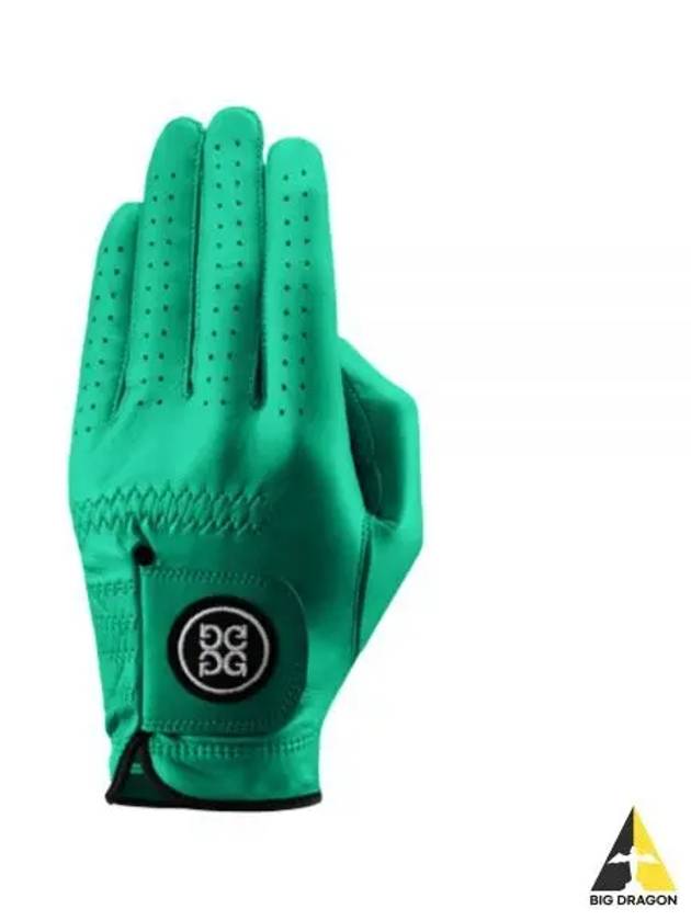 Circle GS Logo Leather Golf Gloves Green - G/FORE - BALAAN 2