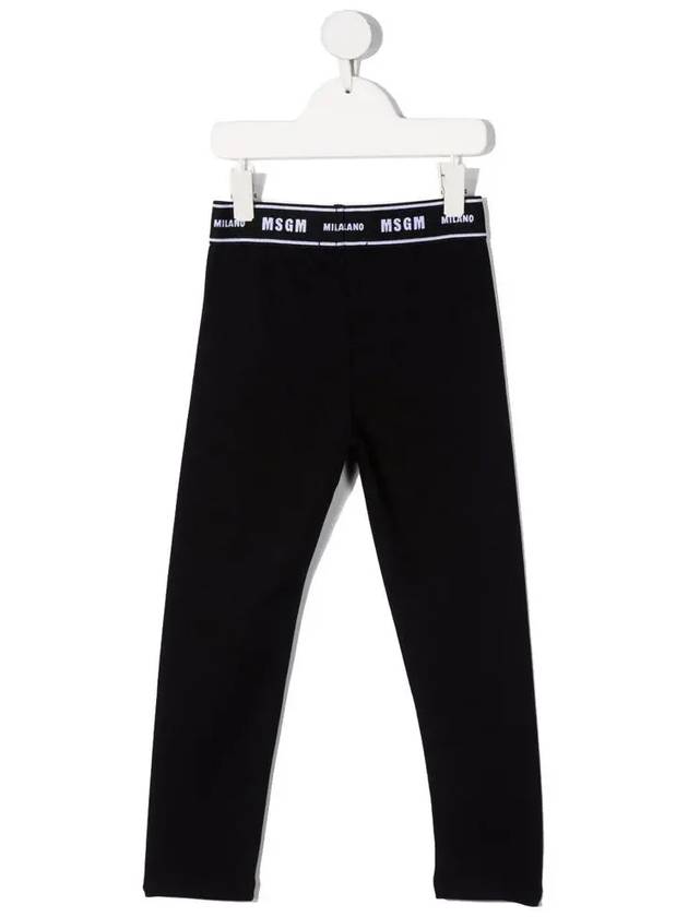 Kids Women Logo Band Leggings Black MS028809 110 - MSGM - BALAAN 3