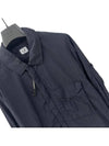 Men's Chrome R Over Shirt Zip Up Jacket Navy - CP COMPANY - BALAAN 3