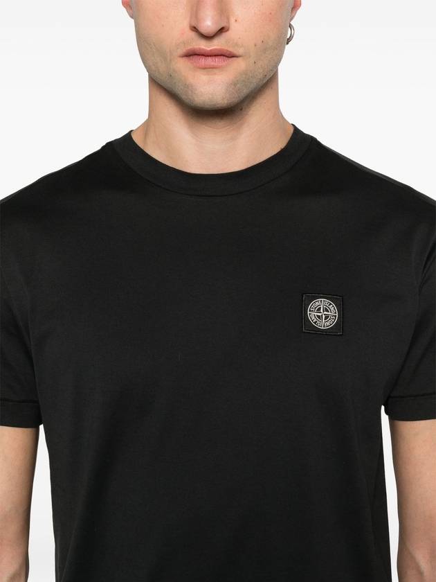 Stone Island T-shirts and Polos Black - STONE ISLAND - BALAAN 4