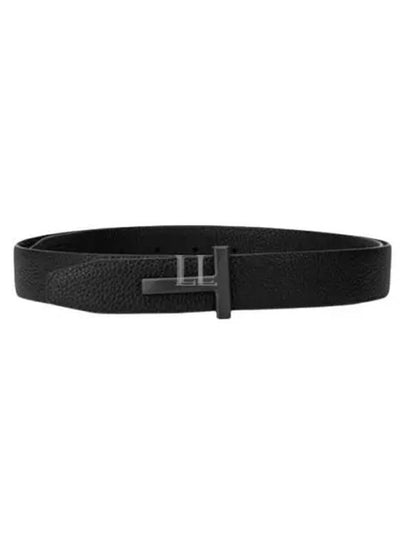 Black Reversible Leather Belt Black - TOM FORD - BALAAN 2