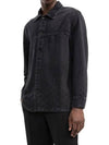 Monogram Denim Over Long Sleeve Shirt Black - OFF WHITE - BALAAN.