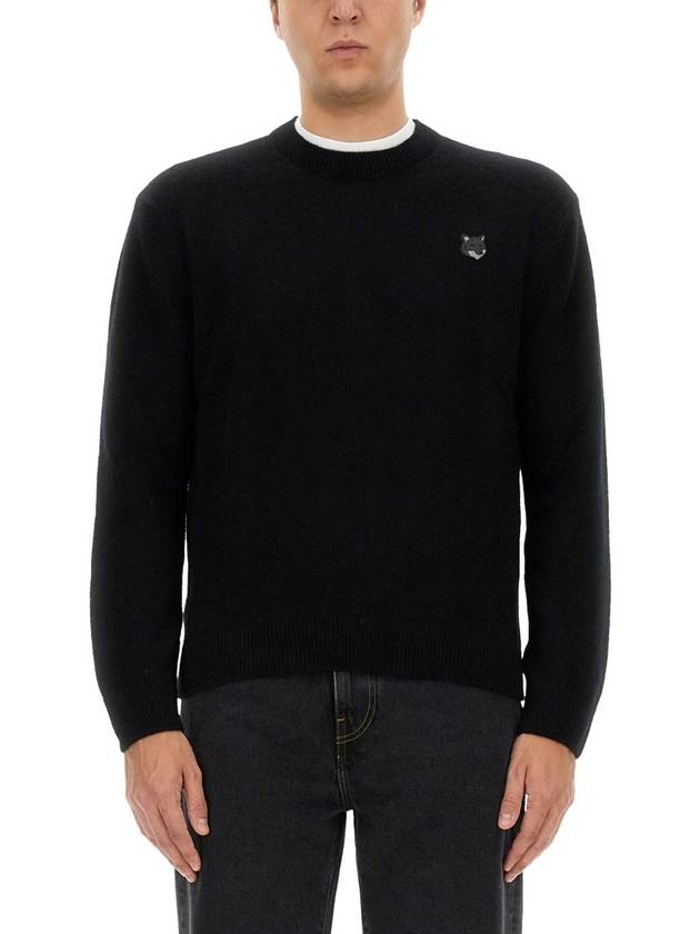 Fox Head Knit Top Black - MAISON KITSUNE - BALAAN 2