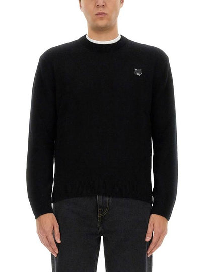 Fox Head Knit Top Black - MAISON KITSUNE - BALAAN 2