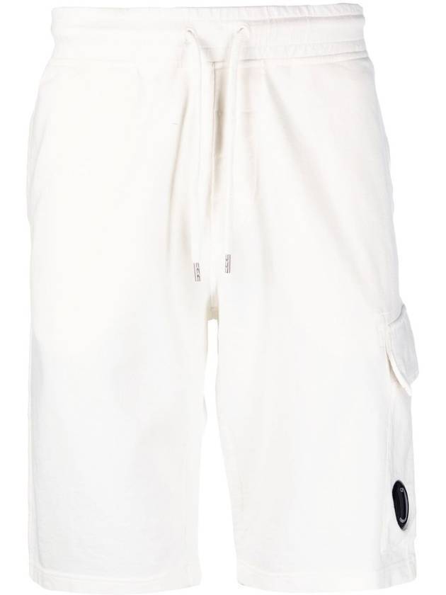 Lens Banding Cargo Shorts White - CP COMPANY - BALAAN 1