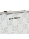 Jet Set Metallic Effect Cald Wallet Silver - MICHAEL KORS - BALAAN 7