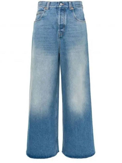 Organic Cotton Flared Jeans Blue - GUCCI - BALAAN 2