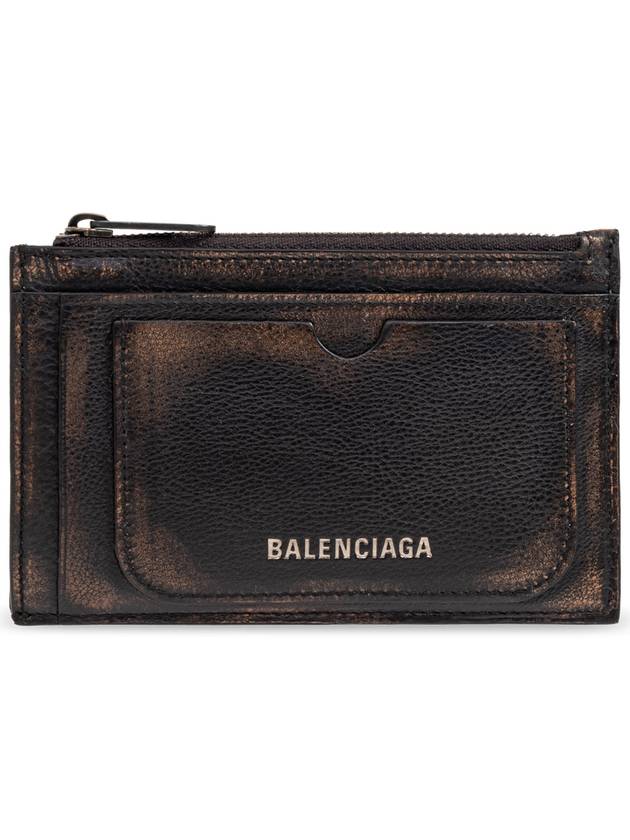 Balenciaga Leather Card Holder, Men's, Brown - BALENCIAGA - BALAAN 1