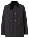 Diamond Quilted Thermoregulated Barn Jacket Black - BURBERRY - BALAAN 2