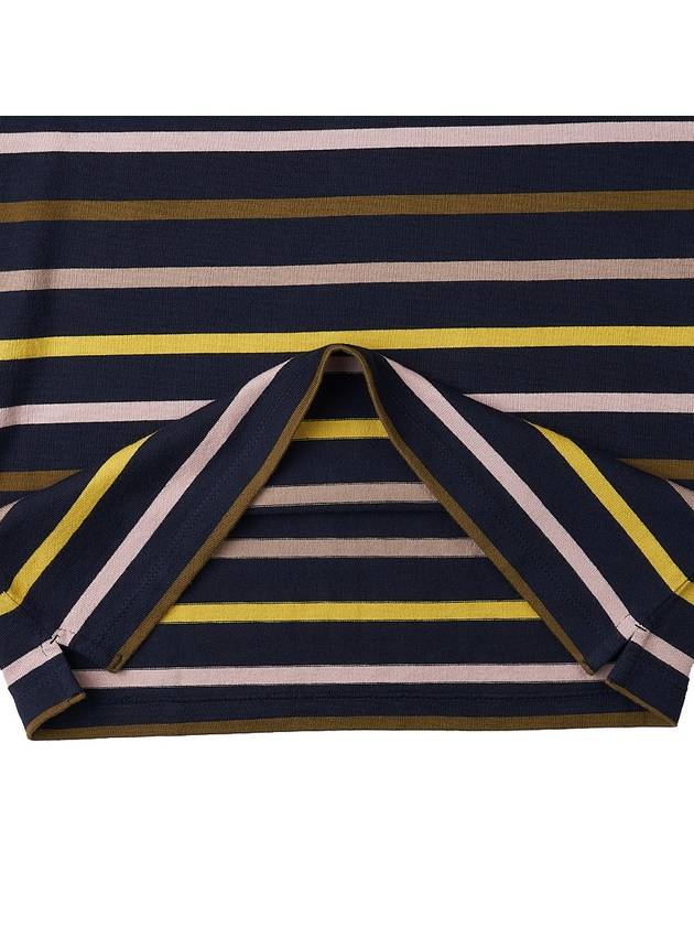 Logo Stripe Long Sleeve T-Shirt Navy - BARBOUR - BALAAN 9