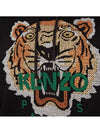 Tiger Cross Stitch Hood Black 5SW341 4XD 99 - KENZO - BALAAN 3