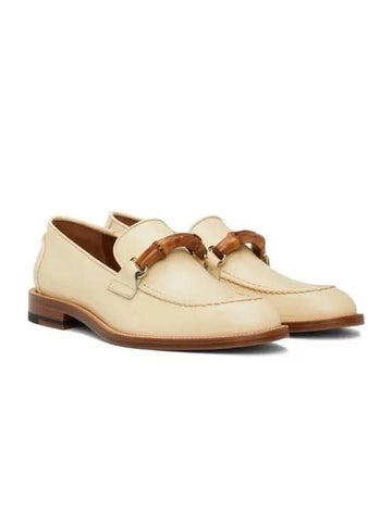 Men s Cream Bamboo Memphis Loafers AS22 ACC 022 - CASABLANCA - BALAAN 1