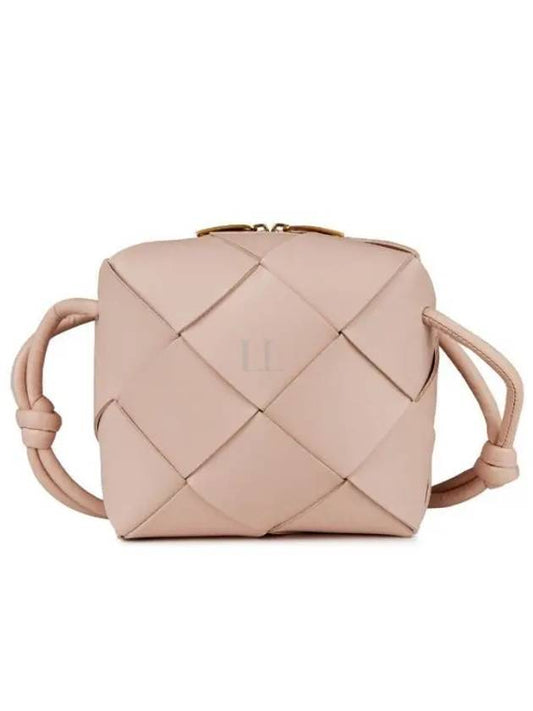 Cassette Intrecciato Mini Shoulder Bag Blush Pink - BOTTEGA VENETA - BALAAN 2