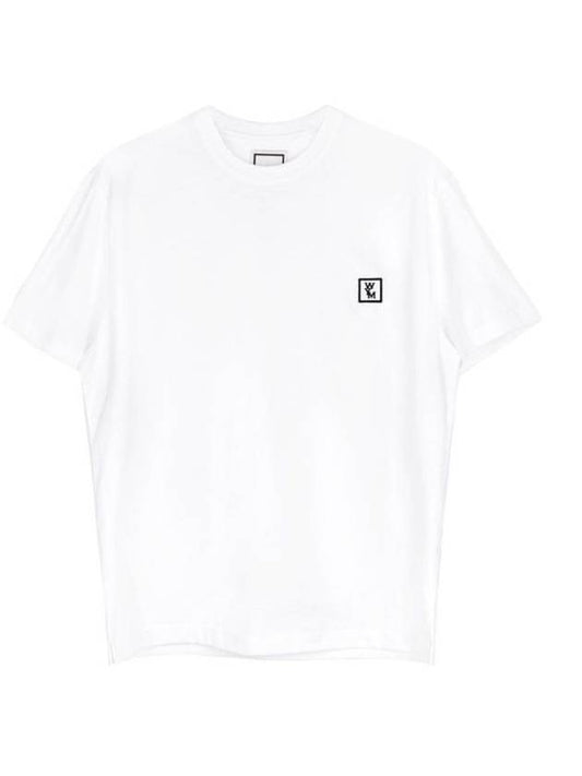 Men's Back Logo Cotton Short Sleeve T-Shirt White - WOOYOUNGMI - BALAAN 2