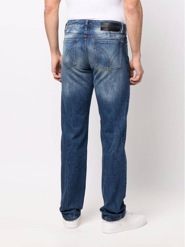 Classic Fit Denim Straight Pants Blue - AMI - BALAAN 6