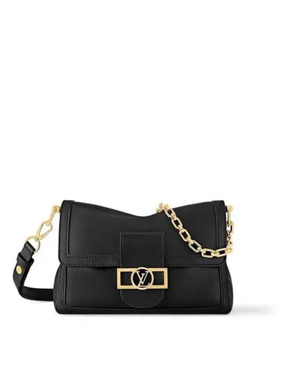 Dauphine Soft MM Shoulder Bag Black - LOUIS VUITTON - BALAAN 2