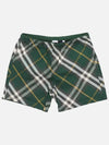 Check Twill Swim Shorts Green - BURBERRY - BALAAN 3