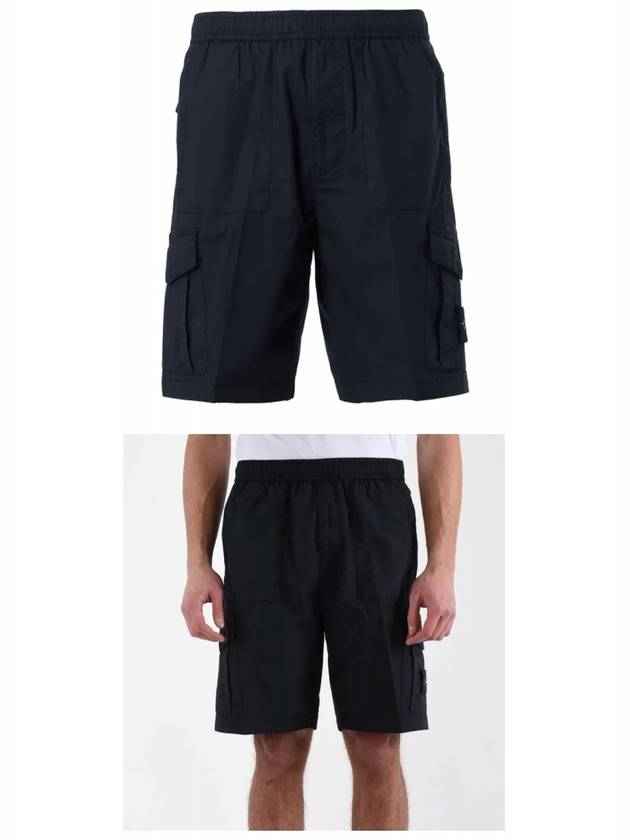 Men's Wappen Patch Bermuda Shorts Navy - STONE ISLAND - BALAAN 5