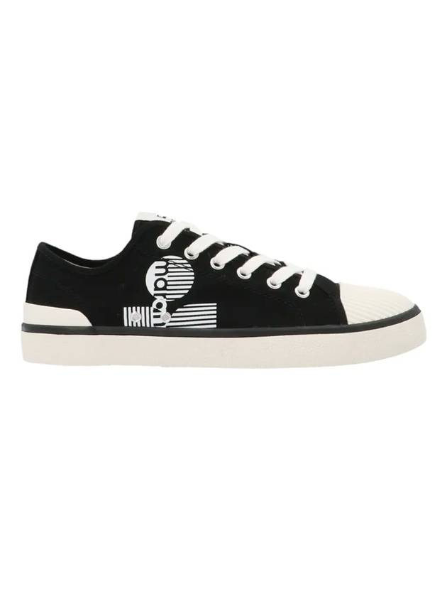 Binkoo Logo Canvas Low Top Sneakers Black - ISABEL MARANT - BALAAN 1