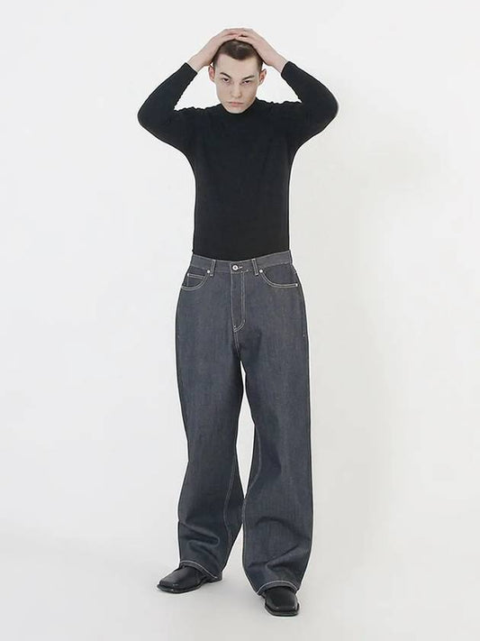 Non Faded Salvage Denim Pants Indigo - CHANCE'S NOI - BALAAN 2