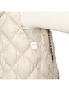 Sisoft Double-Sided Drawstring Hooded Padded Long Vest Ivory - MAX MARA - BALAAN 10