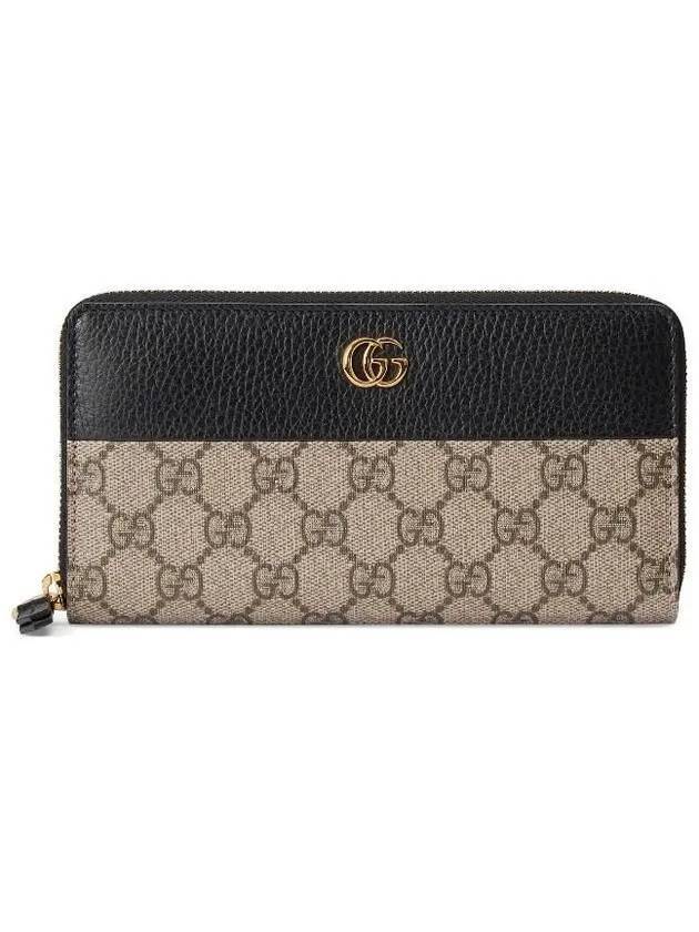 GG Marmont Zipper Long Wallet Black - GUCCI - BALAAN 1