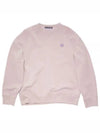 Face Patch Sweatshirt Violet Pink Melange - ACNE STUDIOS - BALAAN 2