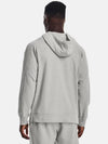 Men's UA Ottoman Fleece Hoodie Grey - UNDER ARMOUR - BALAAN 4