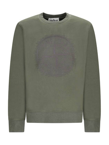 OPTICAL THREE EMBROIDERY SWEATSHIRT - STONE ISLAND - BALAAN 1