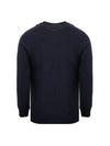 Embroidered logo long sleeve tshirt navy E21HJ005 701 - AMI - BALAAN 3