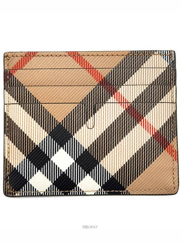 Tall check card wallet L207300 - BURBERRY - BALAAN 1