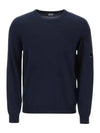 Cotton Crepe Knit Top Navy - CP COMPANY - BALAAN 2