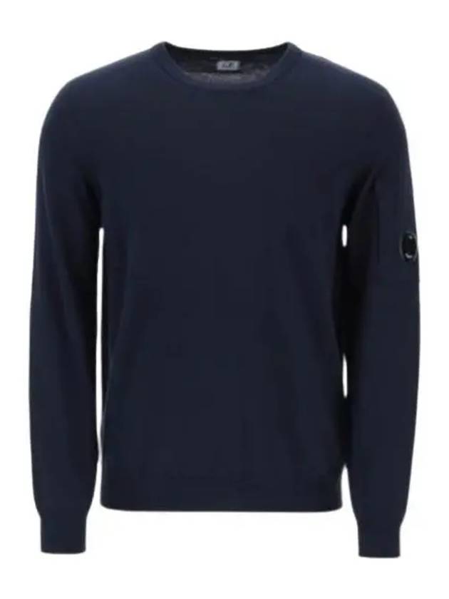 Cotton Crepe Knit Top Navy - CP COMPANY - BALAAN 2