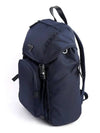 Re-Nylon Saffiano Leather Backpack Navy - PRADA - BALAAN 4