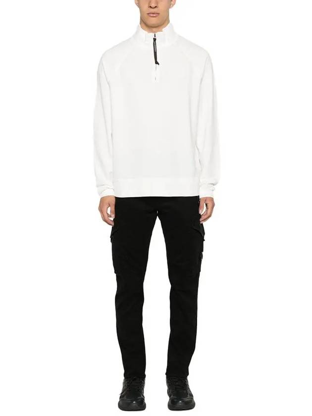 Light Fleece Sweatshirt White - CP COMPANY - BALAAN 3