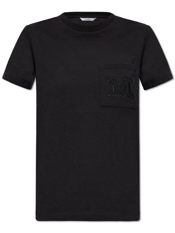 Max Mara ‘Papaia’ T-shirt, Women's, Black - MAX MARA - BALAAN 1