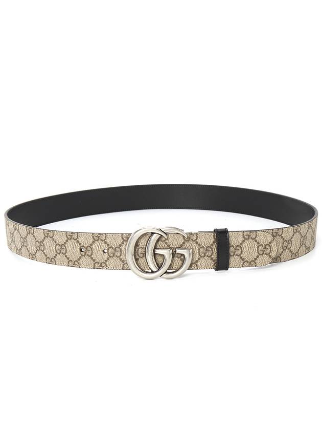 GG Marmont Reversible Leather Belt Beige - GUCCI - BALAAN 4