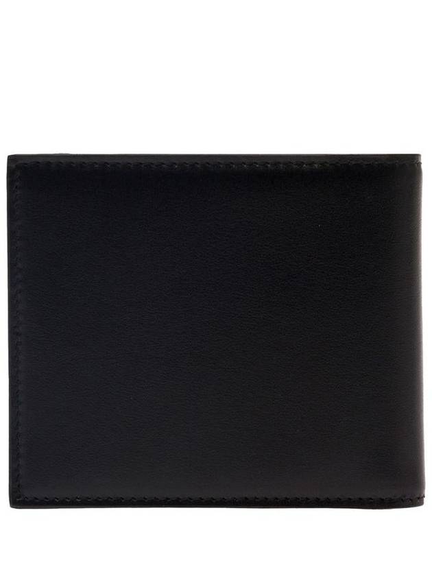 Logo Print Leather Wallet Black - DOLCE&GABBANA - BALAAN 3