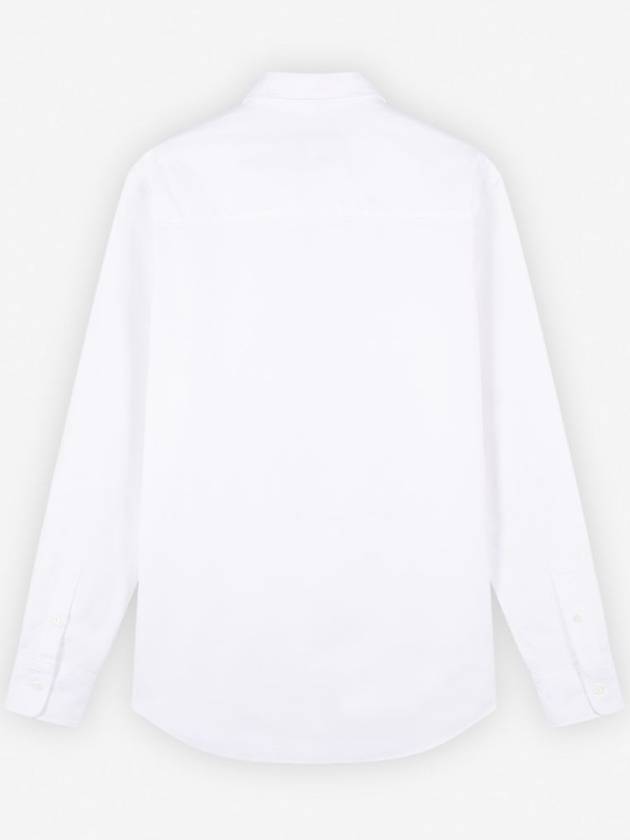 Fox Head Patch Button Down Long Sleeve Shirt White - MAISON KITSUNE - BALAAN 3