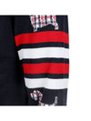 4-Bar Relaxed Hector Pullover Wool Knit Top Navy - THOM BROWNE - BALAAN 7