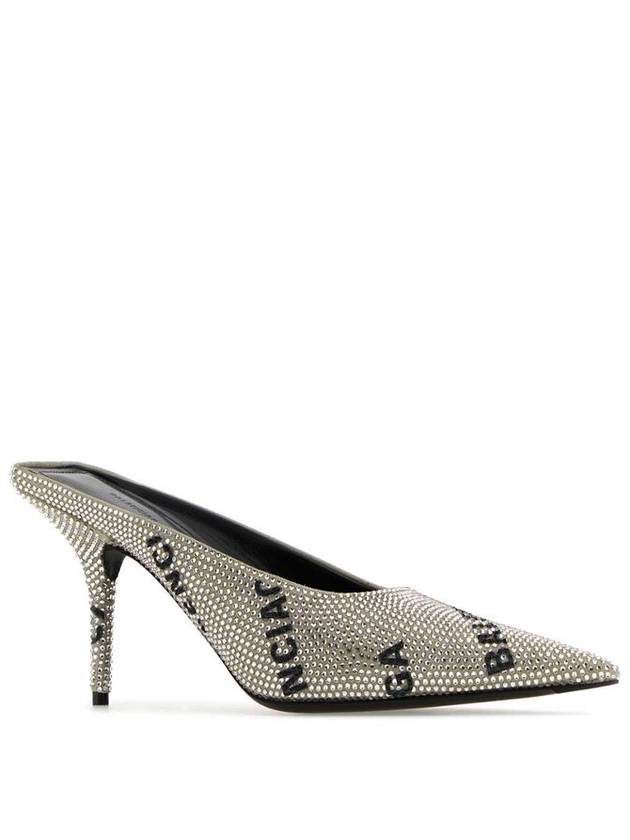 23 fw Suede Mule WITH ALL OVER RHINESTONES 703511WBC528310 B0650442502 - BALENCIAGA - BALAAN 3