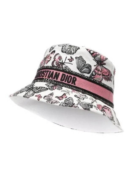 D Bobby Toile De Jouy Mexico Small Bucket Hat White - DIOR - BALAAN 1