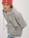 Peach Skin Balloon Over Hooded Jacket Grey - MOO - BALAAN 2