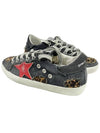 Superstar Canvas Low Top Sneakers Black - GOLDEN GOOSE - BALAAN 4