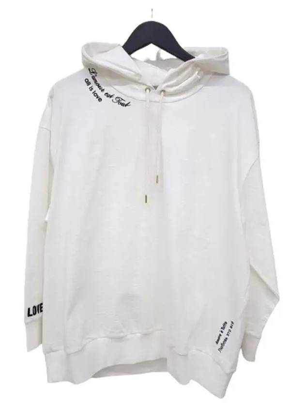 Logo Print Cotton Hoodie White - STELLA MCCARTNEY - BALAAN 2