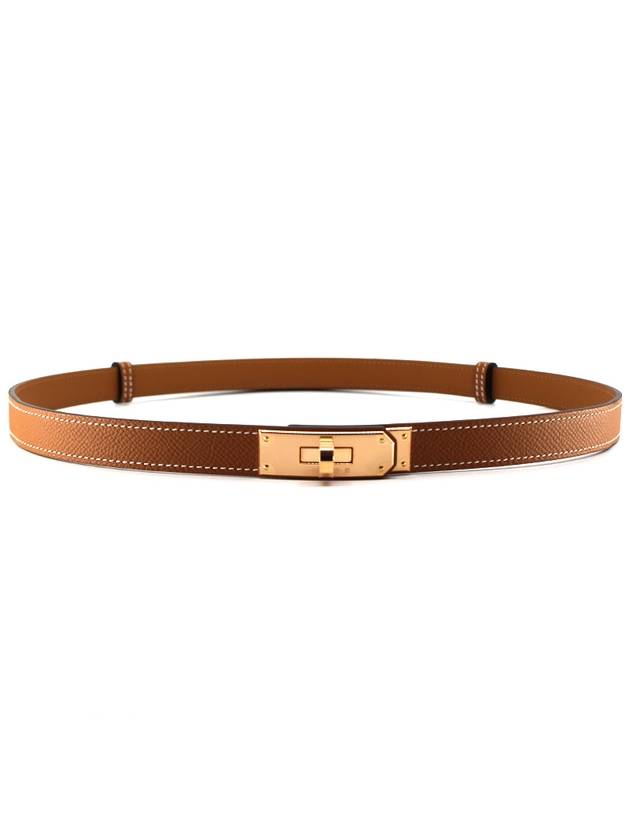 Women's Kelly 18 Gold Belt Gold - HERMES - BALAAN 2