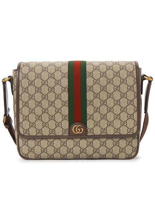 24 ss GG Supreme Fabric Leather Shoulder Strap WITH Iconic Web Band 761741FACJQ9741 B0650983044 - GUCCI - BALAAN 2
