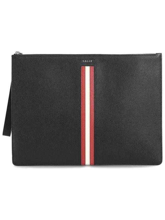 Talden Strap Clutch Bag Black - BALLY - BALAAN 2