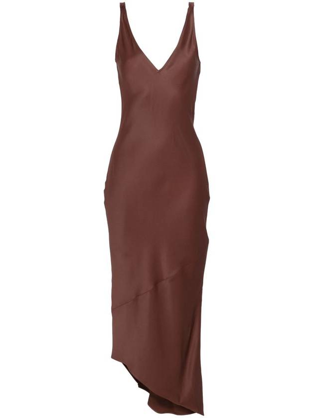 J.W. Anderson V-Neck Satin Midi Dress - JW ANDERSON - BALAAN 1