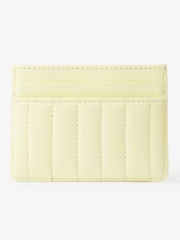 Lola Quilting Leather Card Wallet Cool Lemon - BURBERRY - BALAAN 4